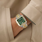 Gc Dress Men Quartz Green Dial Analog Stainless Steel Watch Z74004G9