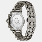 Gc Sportchic Men Quartz Grey Dial Chronograph Stainless Steel Watch Z75001G2