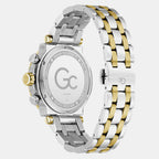 Gc Sportchic Men Quartz Green Dial Chronograph Stainless Steel Watch Z75003G9