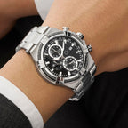 Gc Sportchic Men Quartz Black Dial Chronograph Stainless Steel Watch Z76001G2
