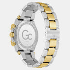 Gc Sportchic Men Quartz Green Dial Chronograph Stainless Steel Watch Z76002G9