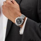 Gc Dress Men Quartz Black Dial Analog Stainless Steel Watch Z78001G2