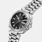 Gc Dress Men Quartz Black Dial Analog Stainless Steel Watch Z78001G2