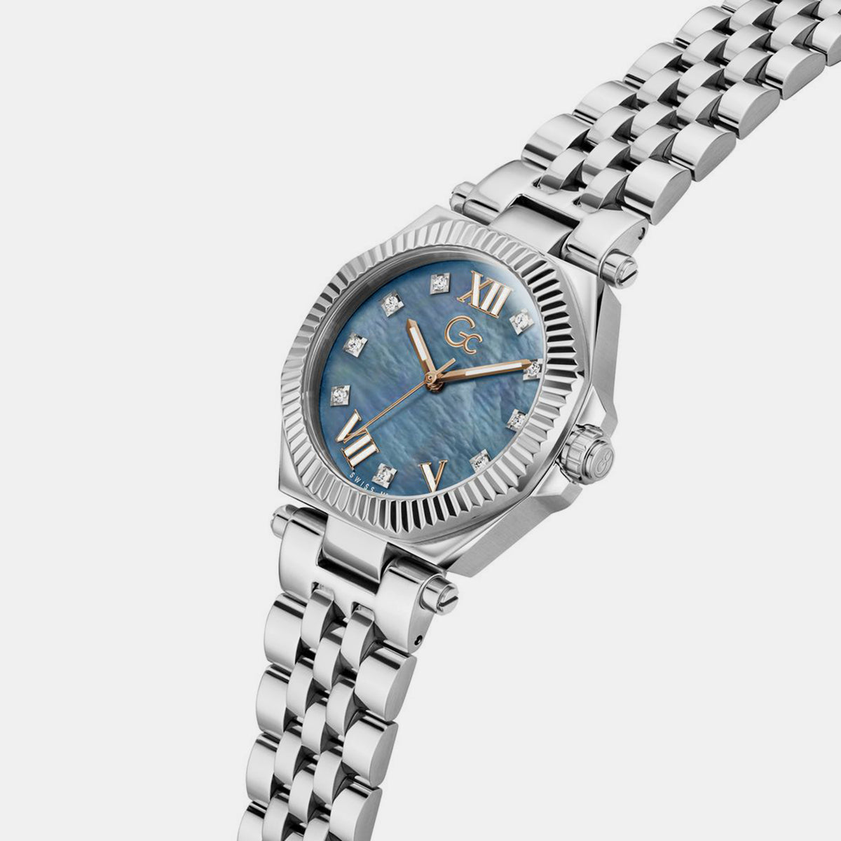 Sportchic Women Quartz Blue Dial Analog Stainless Steel Watch Z84001L1