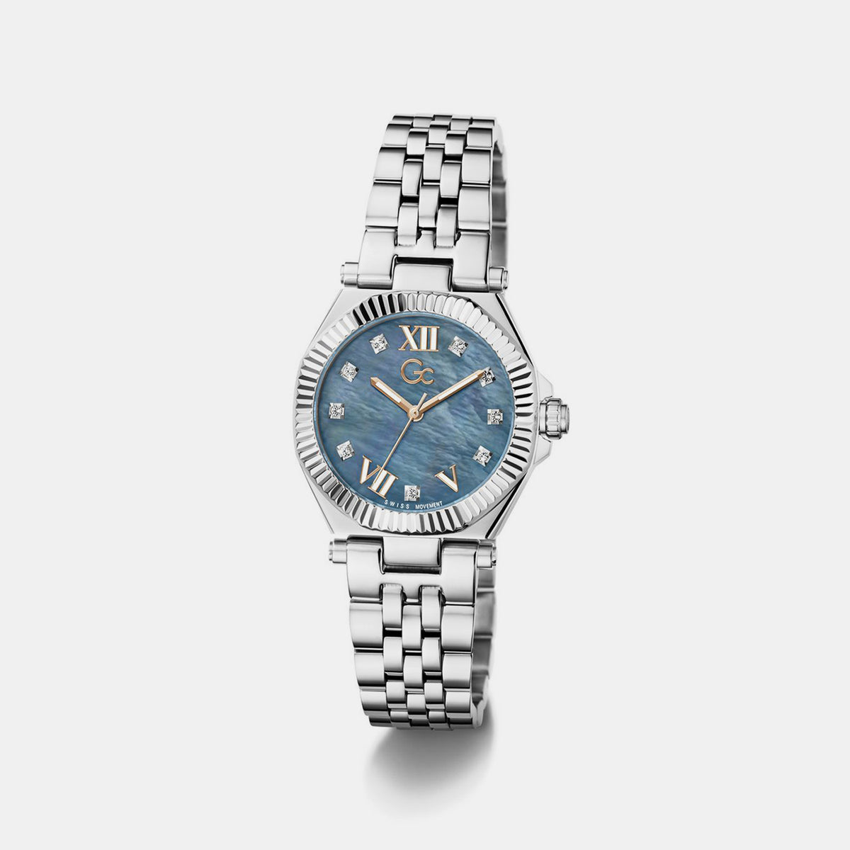 Sportchic Women Quartz Blue Dial Analog Stainless Steel Watch Z84001L1