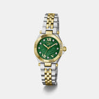 Sportchic Women Quartz Green Dial Analog Stainless Steel Watch Z84002L9