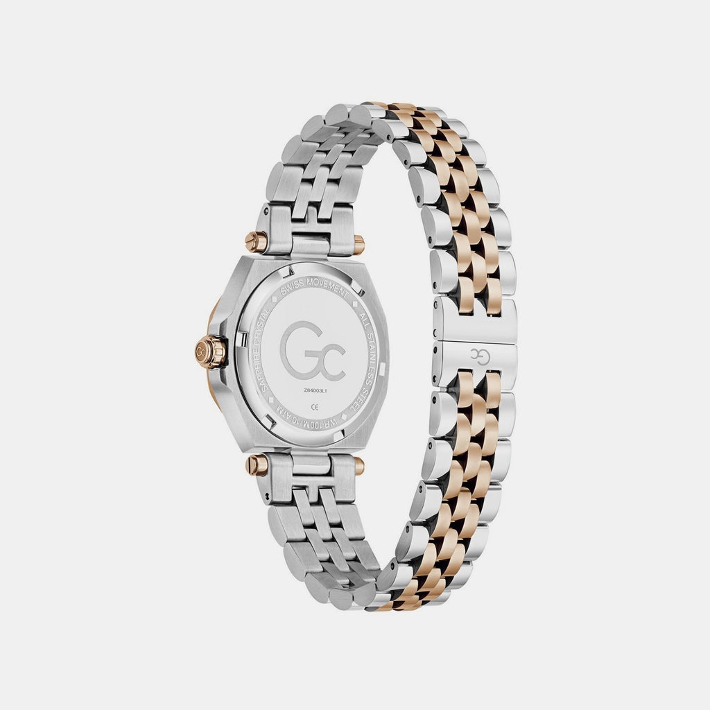 Sportchic Women Quartz White Dial Analog Stainless Steel Watch Z84003L1
