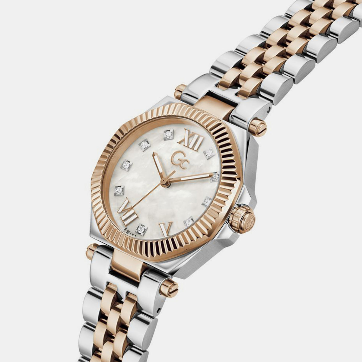 Sportchic Women Quartz White Dial Analog Stainless Steel Watch Z84003L1