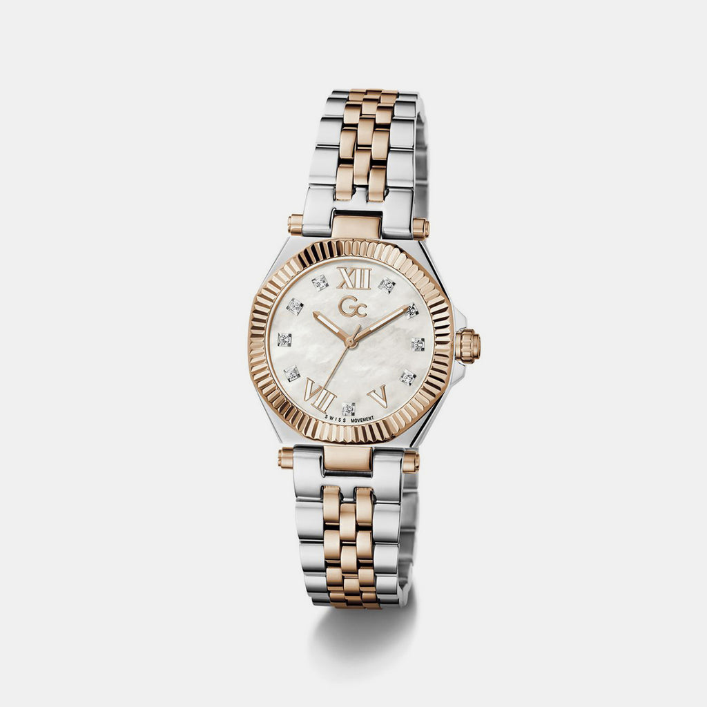 Sportchic Women Quartz White Dial Analog Stainless Steel Watch Z84003L1