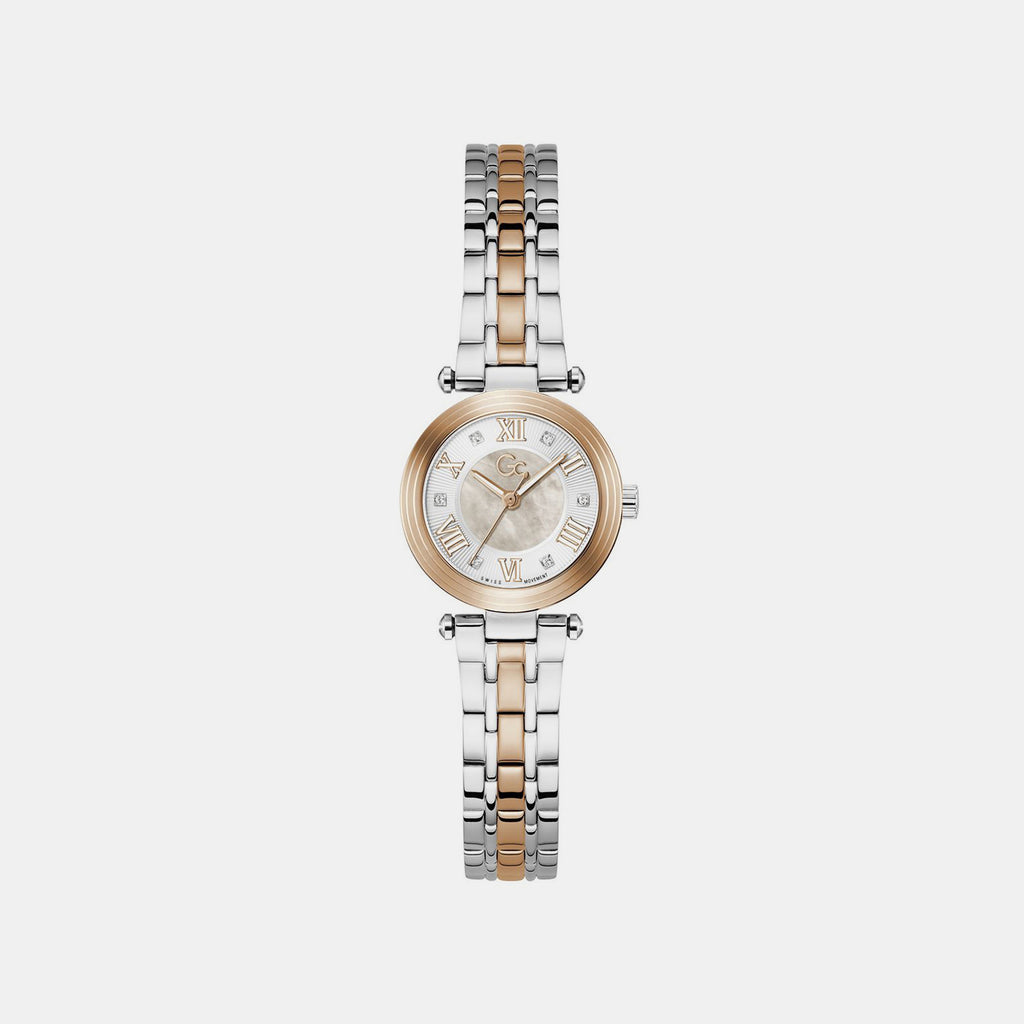 Dress Women Quartz White Dial Analog Stainless Steel Watch Z86003L1