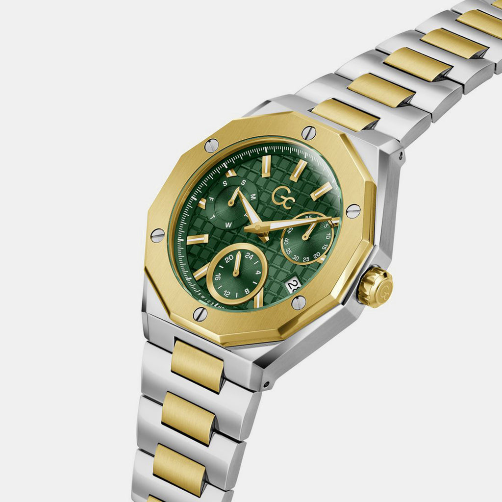Sportchic Men Quartz Green Dial Multi-function Watch Z89002G9