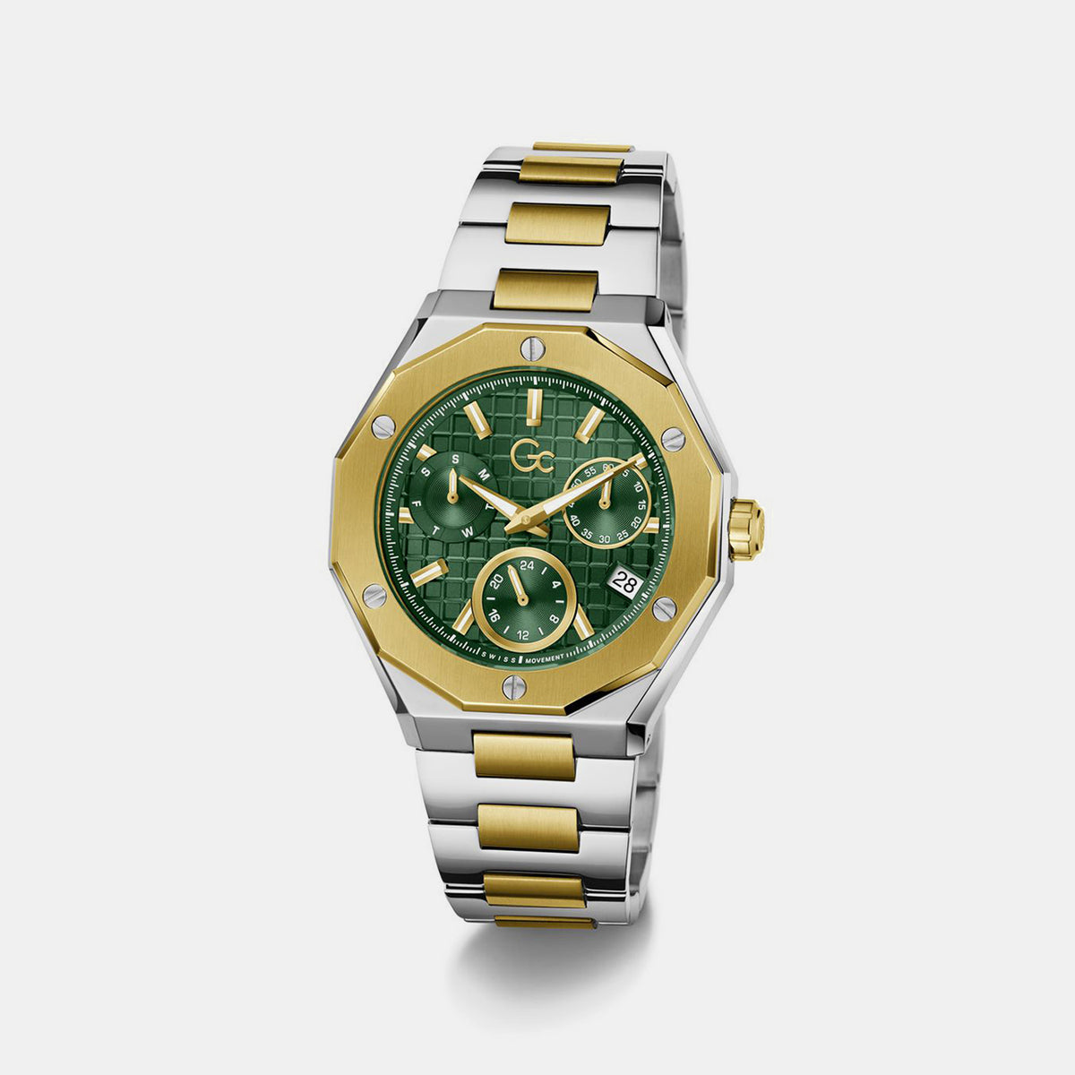 Sportchic Men Quartz Green Dial Multi-function Watch Z89002G9