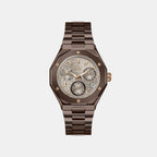 Prism Men Quartz Grey Dial Multi-Function Stainless Steel Watch Z89004G1