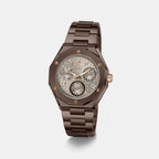 Prism Men Quartz Grey Dial Multi-Function Stainless Steel Watch Z89004G1