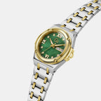Idol Women Quartz Green Dial Analog Stainless Steel Watch Z91002L9