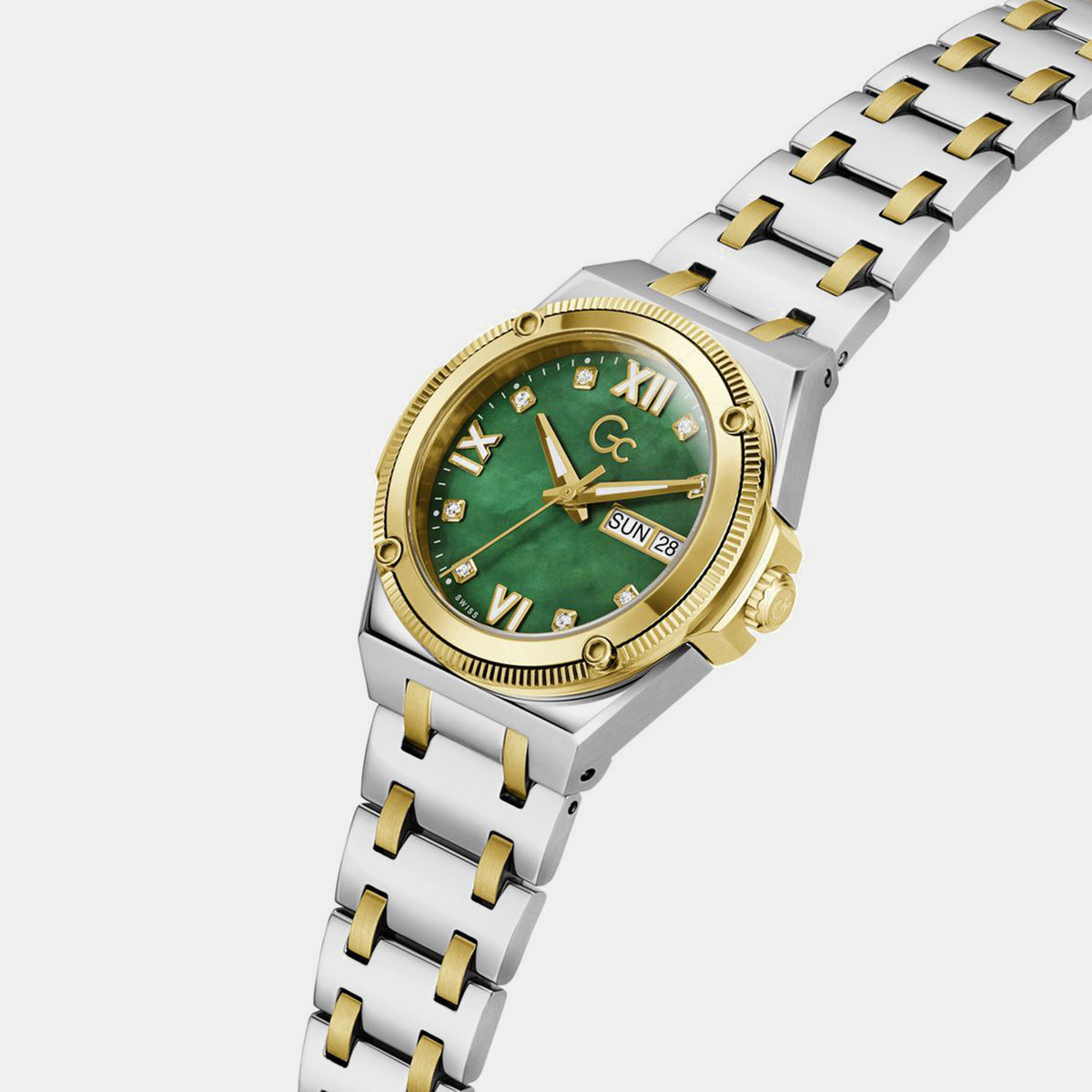 Idol Women Quartz Green Dial Analog Stainless Steel Watch Z91002L9