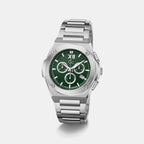 Sportchic Men Quartz Green Dial Chronograph Stainless Steel Watch Z95002G9