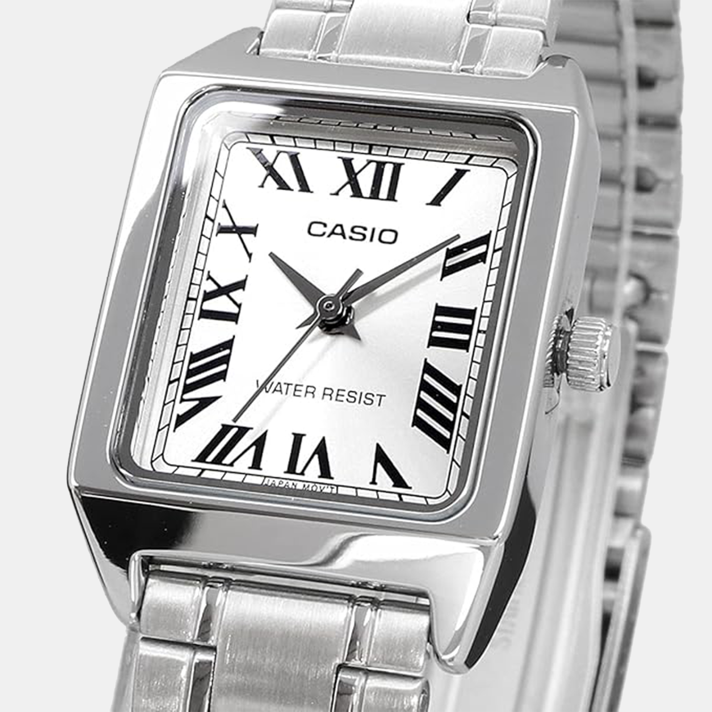 Enticer Women Silver Dial Analog Stainless Steel Watch LTP-V007D-7BUDF - A2282