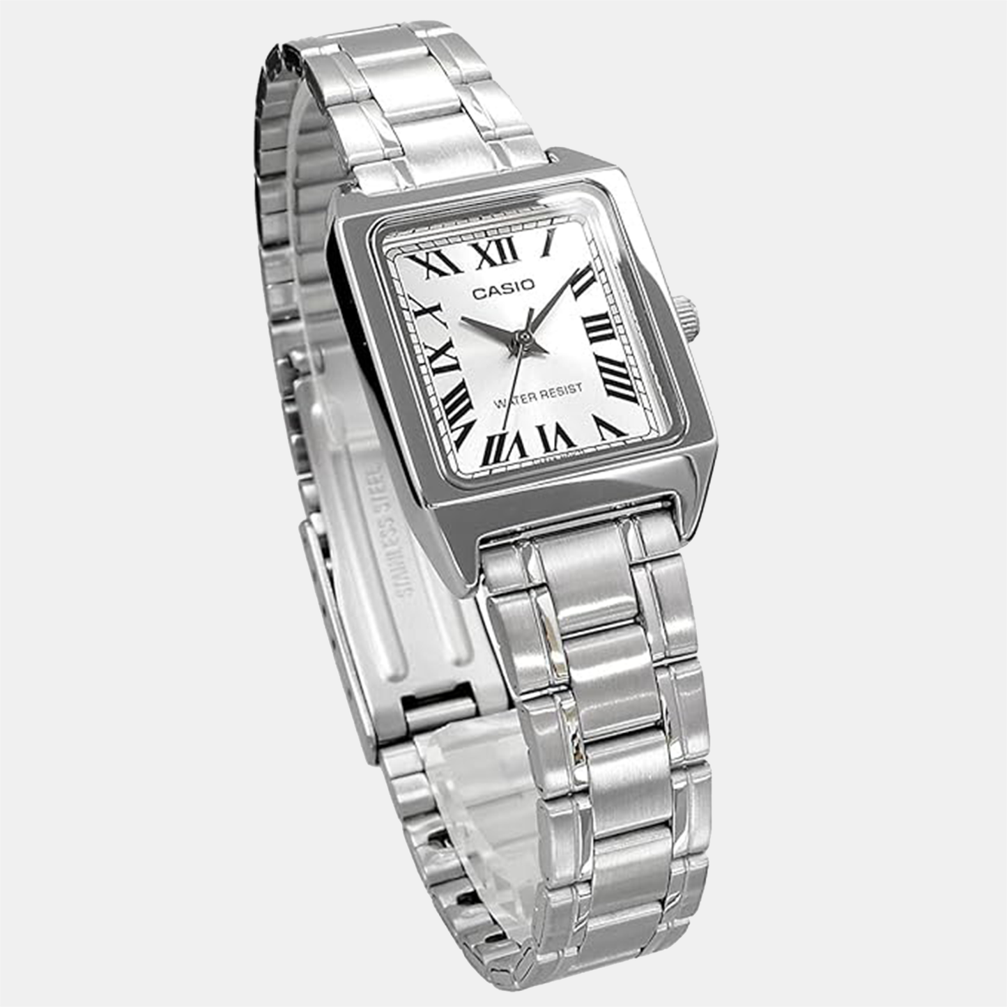 Enticer Women Silver Dial Analog Stainless Steel Watch LTP-V007D-7BUDF - A2282