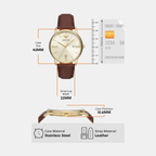 Emporio Armani Stainless Steel Round watch