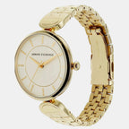 Brooke Women Quartz Cream Dial Analog Stainless Steel Watch AX5385