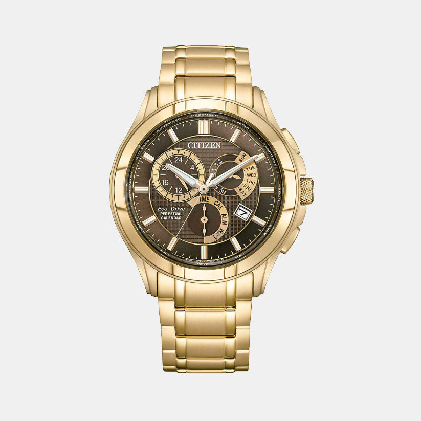 Men Quartz Brown Dial Chronograph Stainless Steel Watch BL8163-50X