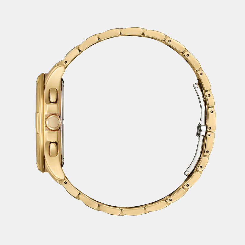 BI Men Eco-Drive Brown Dial Chronograph Stainless Steel Watch BL8163-50X