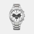 Citizen Round White Chronograph watch