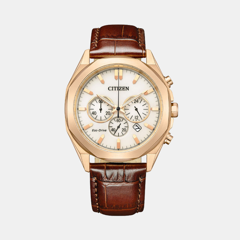Citizen Round White Chronograph watch