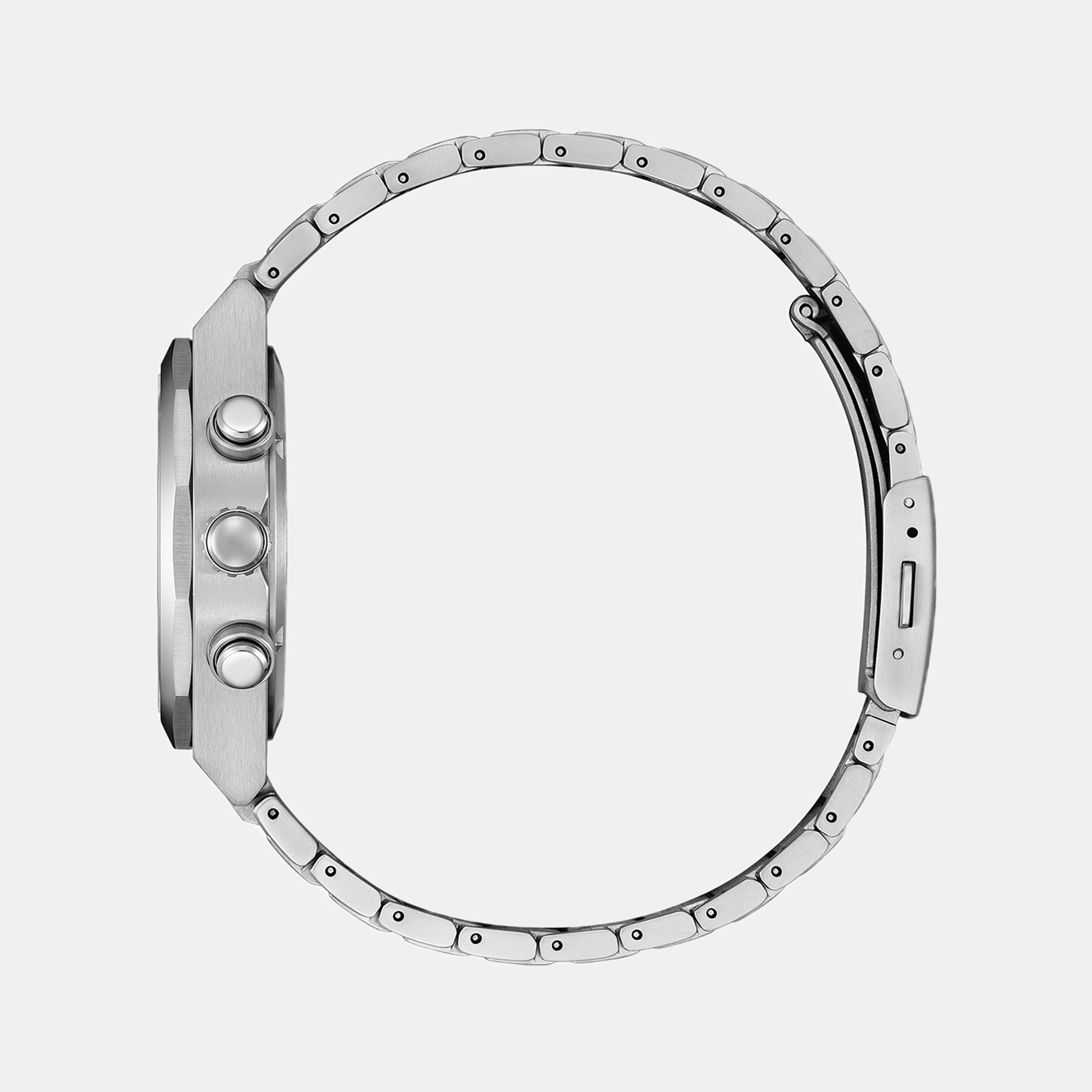 Zenshin Men Eco-Drive Blue Dial Chronograph Titanium Watch CA4691-59L