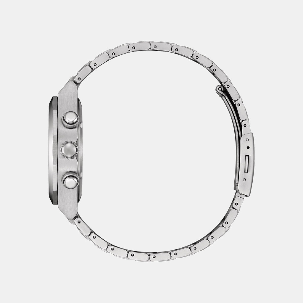 Zenshin Men Eco-Drive Green Dial Chronograph Titanium Watch CA4691-59X