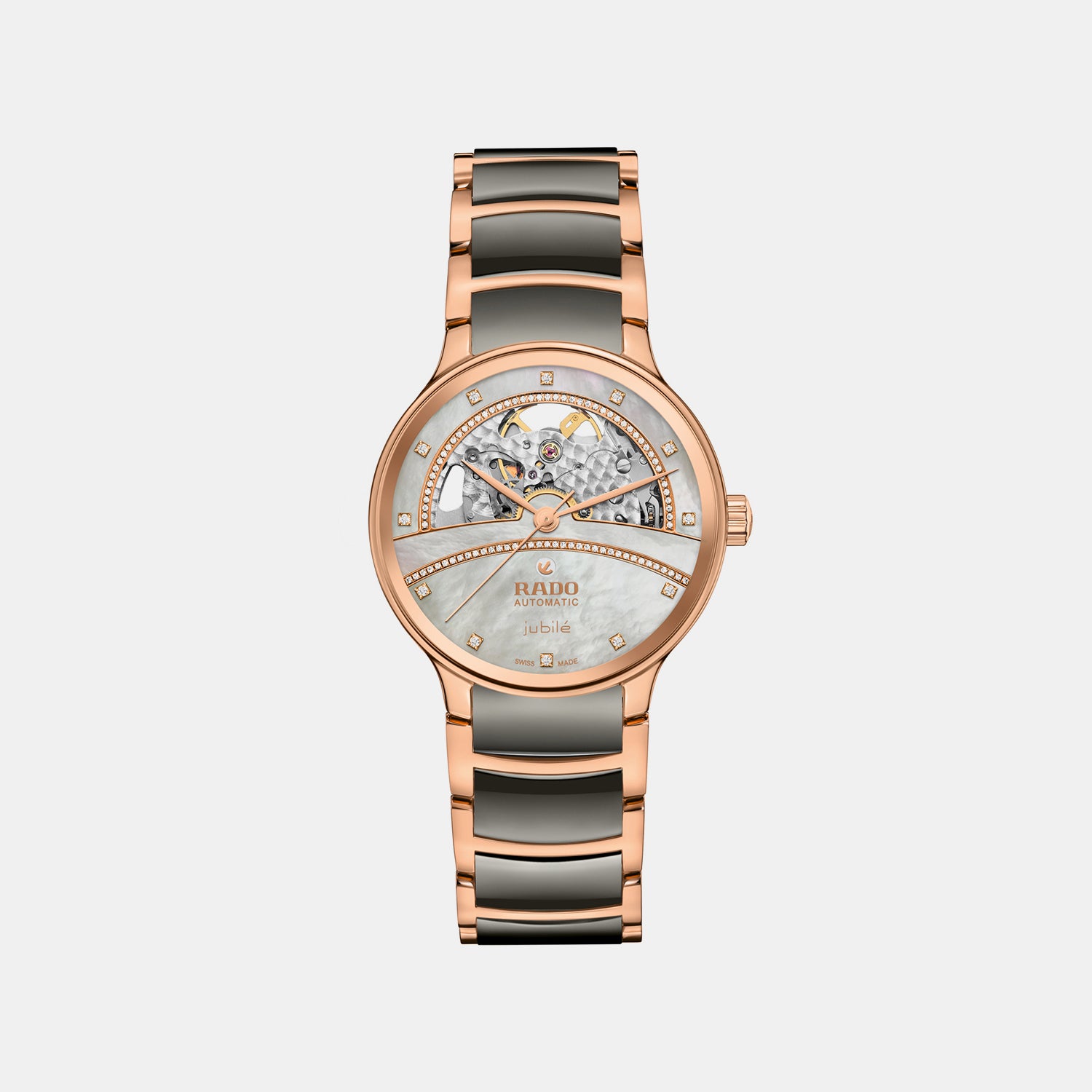 Centrix Women Automatic Mother Of Pearl Dial Analog Ceramic Watch R30029952