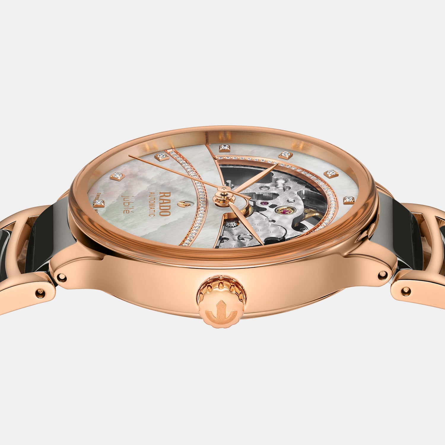 Centrix Women Automatic Mother Of Pearl Dial Analog Ceramic Watch R30029952