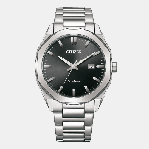 Citizen Eco-Drive Men Eco-Drive Black Dial Analog Stainless Steel Watch BM7600-81E
