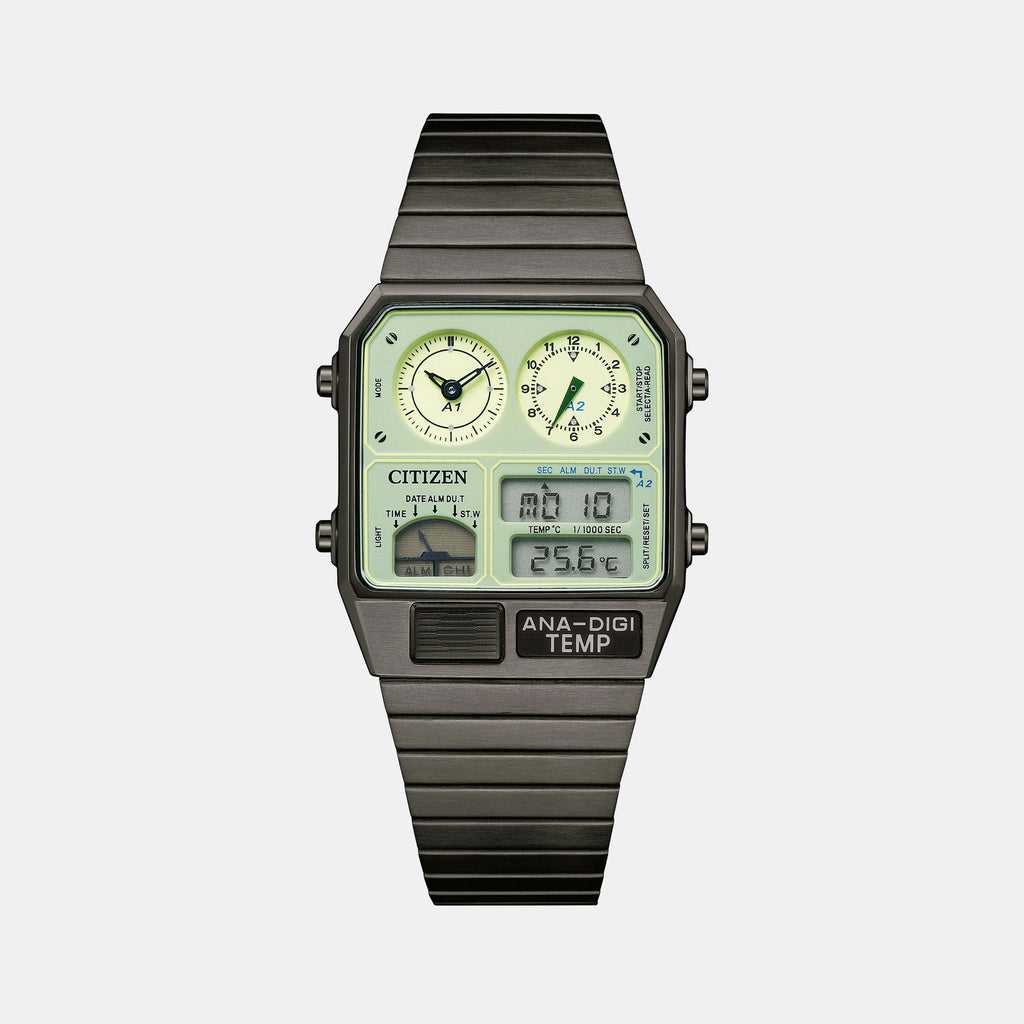 Citizen Rectangular Luminous Chronograph watch