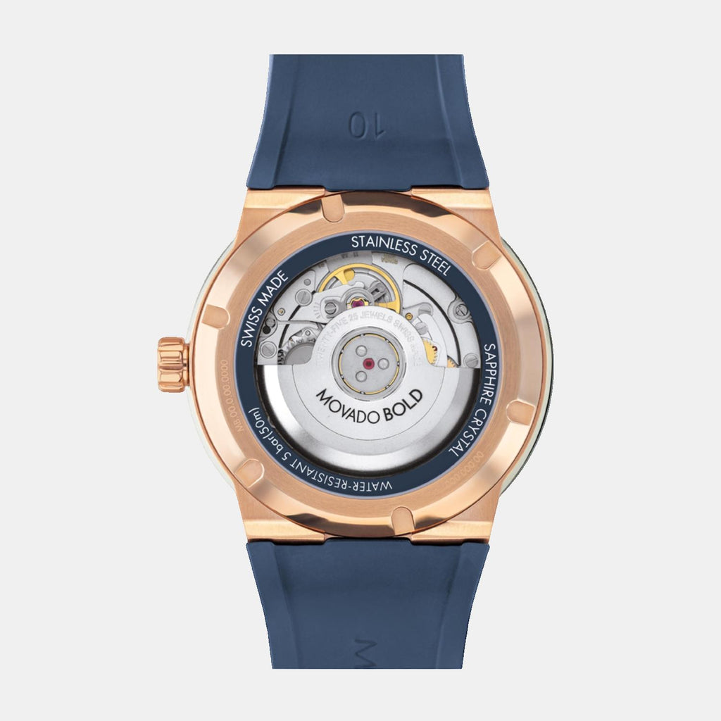 Movado Men Round Transparent watch