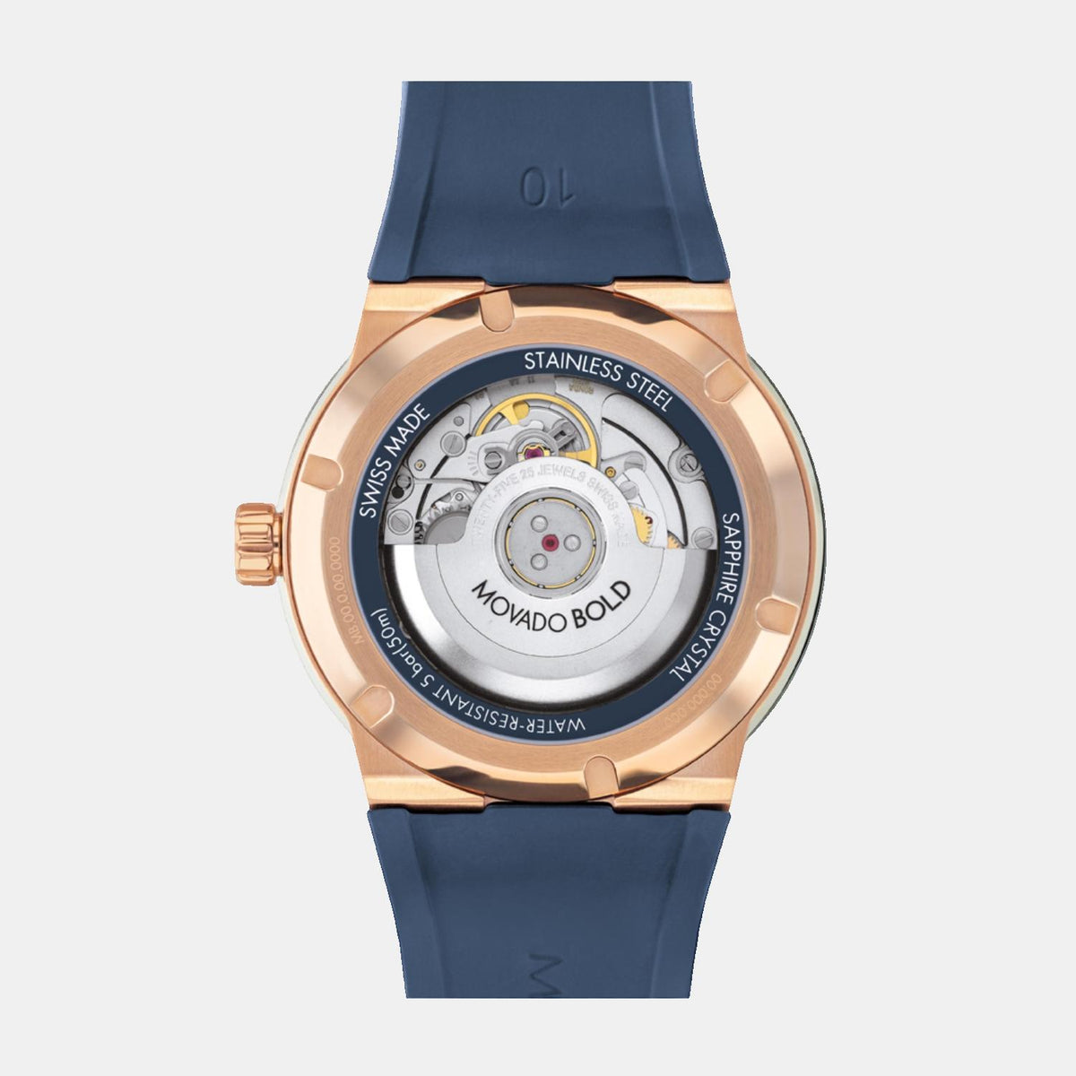 Movado Men Round Transparent watch