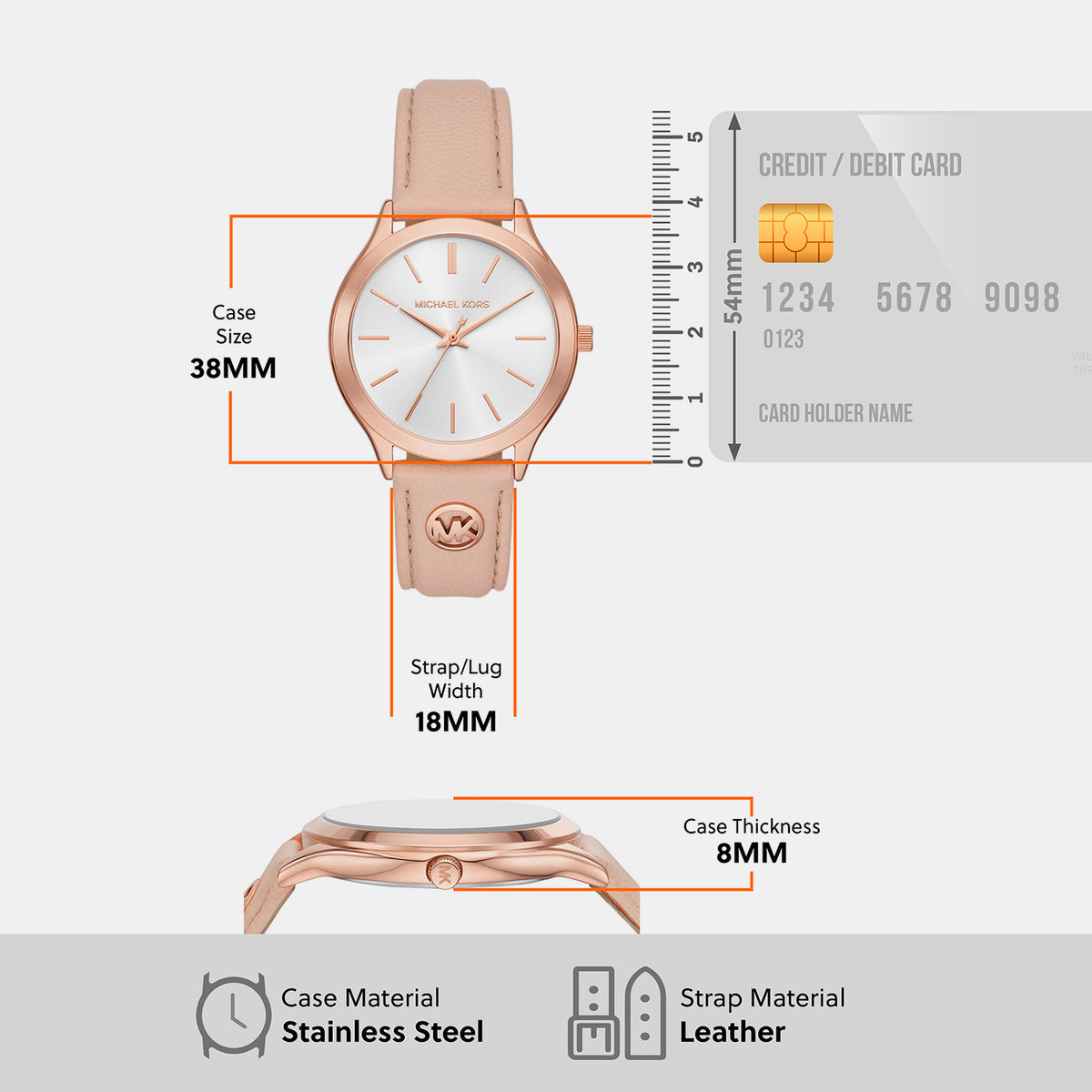 Michael Kors 38 mm Nude Quartz watch