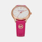 Female Slim Runway Rose Gold Analog Stainless Steel Watch MK7469