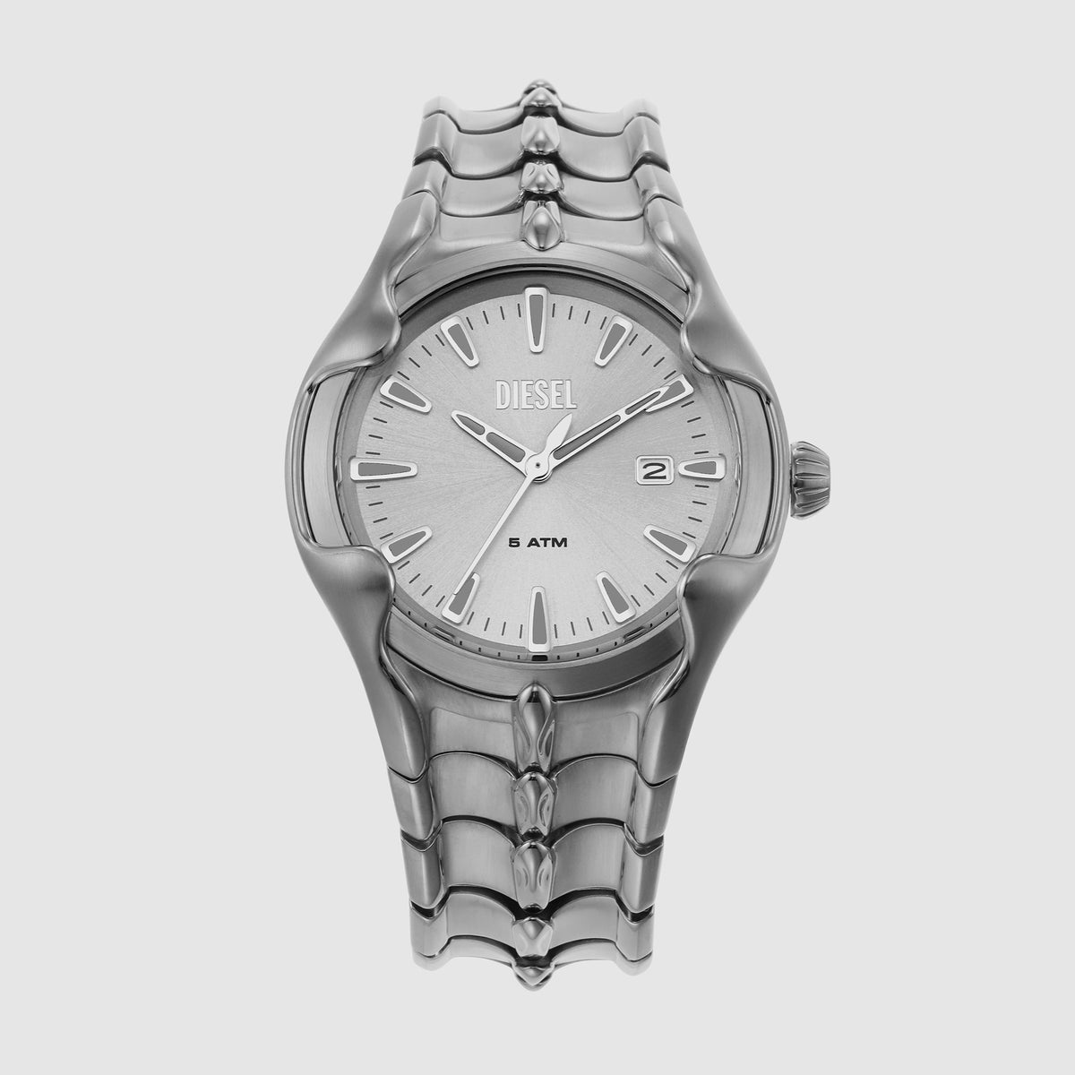 Diesel Round Silver Analog watch