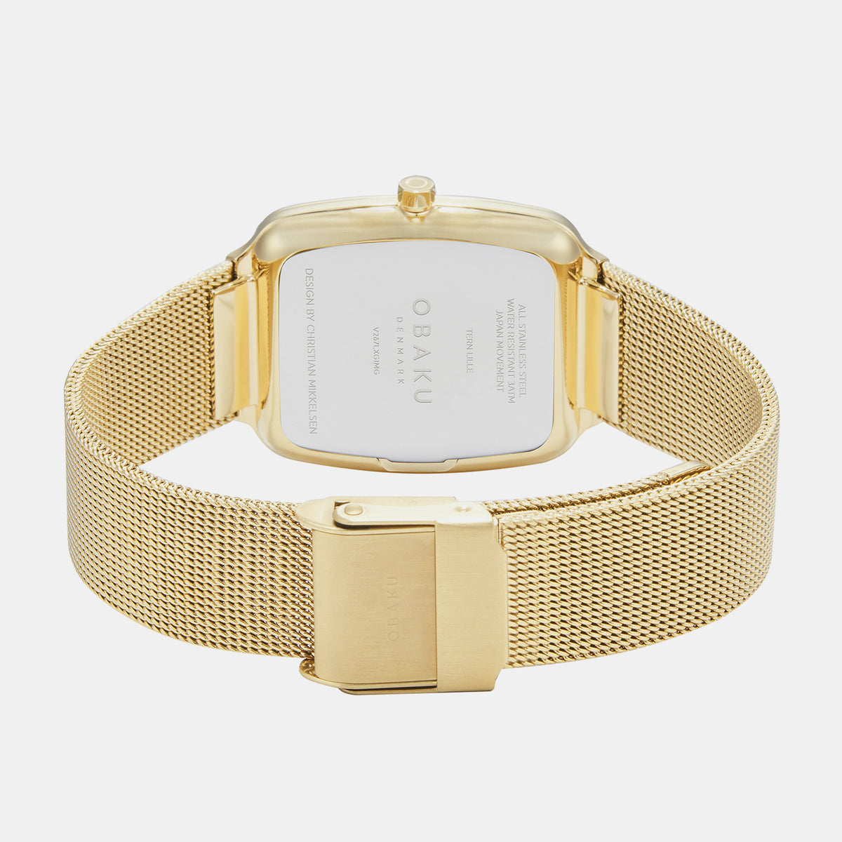 Obaku Stainless Steel Rectangular watch