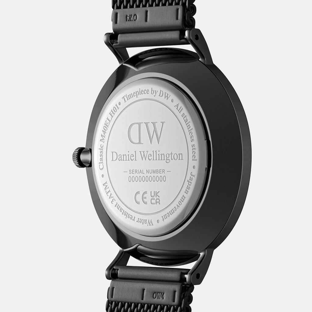 Daniel Wellington Men Round Black watch