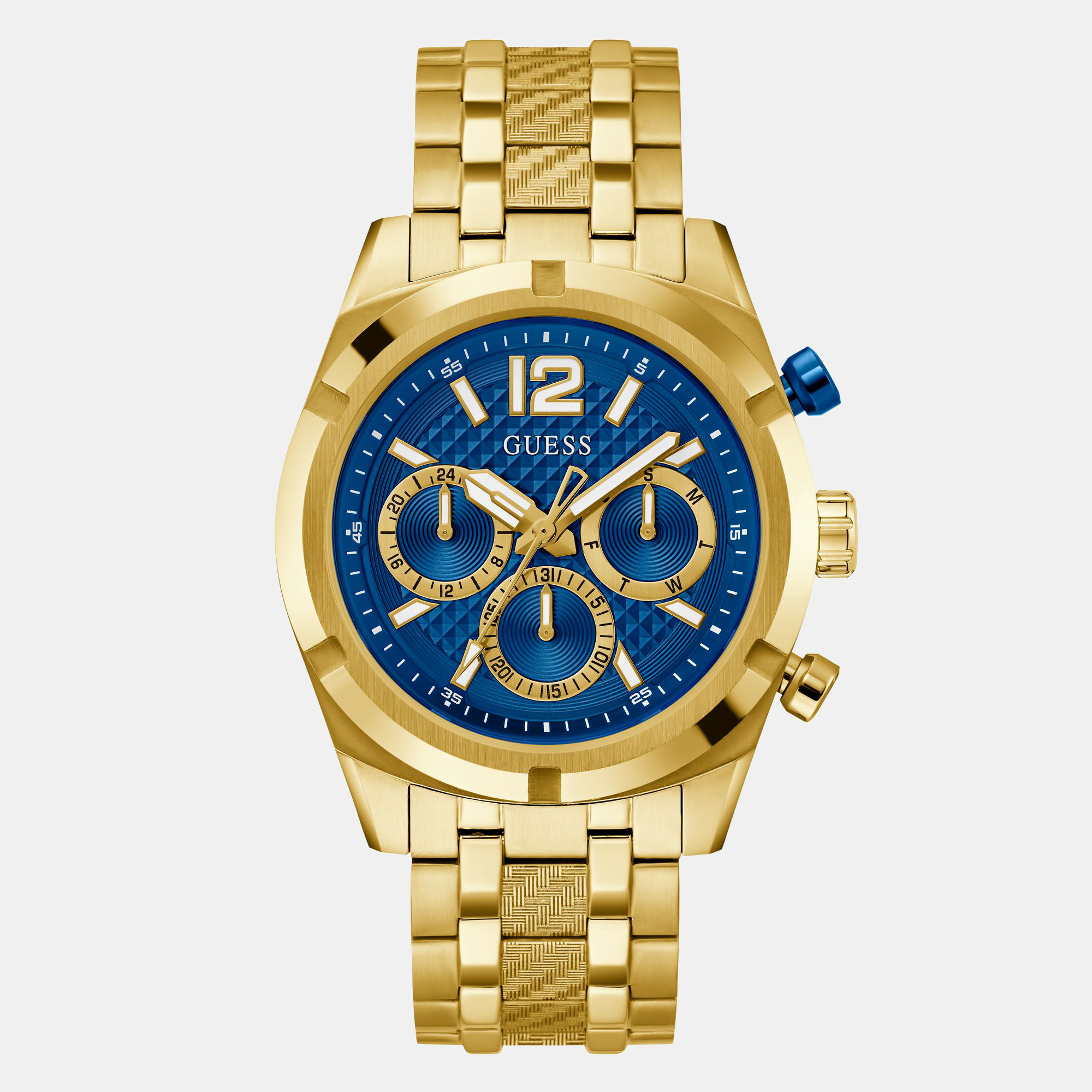 Guess Round Blue Multi-Function watch