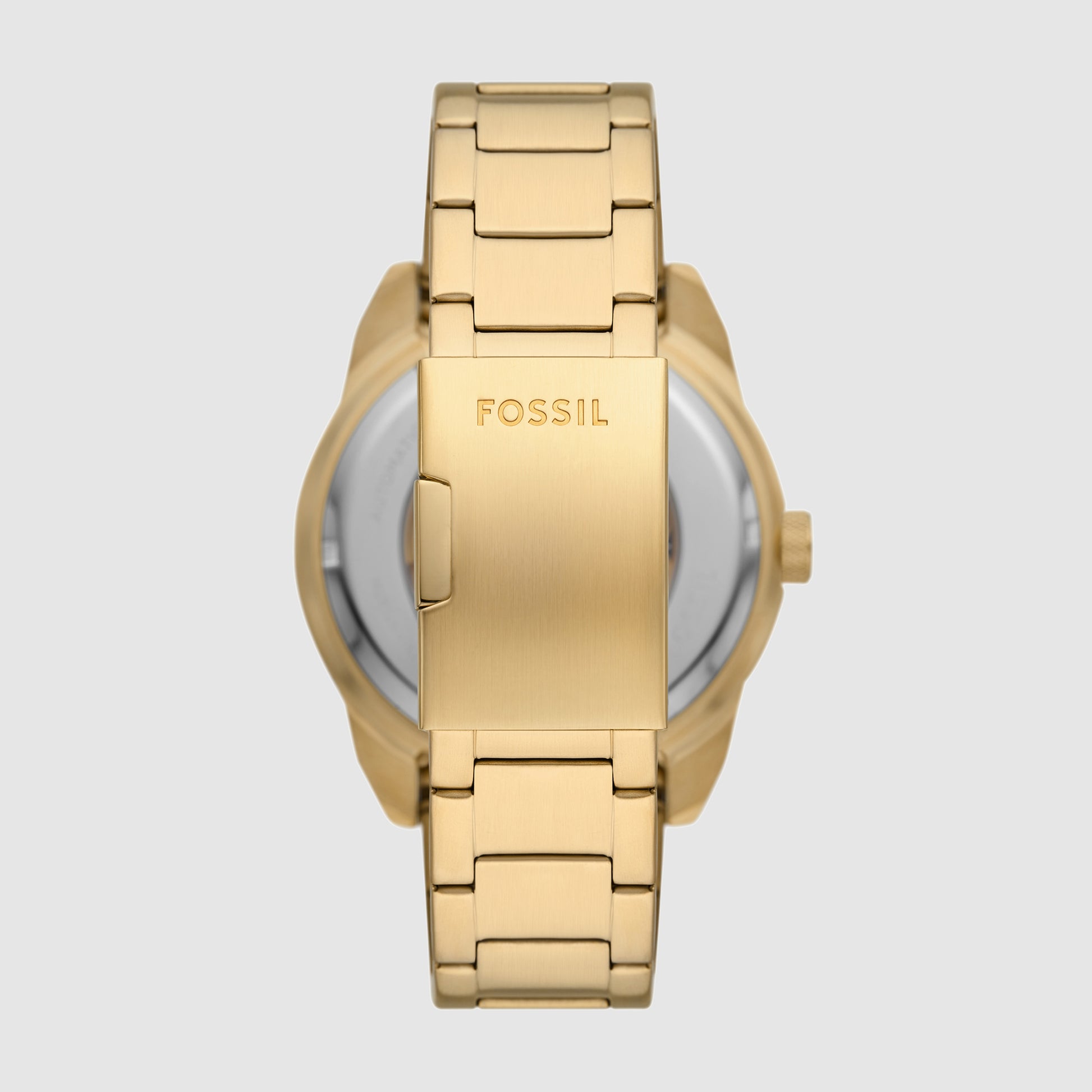 Fossil Bronson Men Automatic Black Dial Analog Stainless Steel