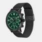 Men Quartz Green Dial Stainless Steel Watch 25200440