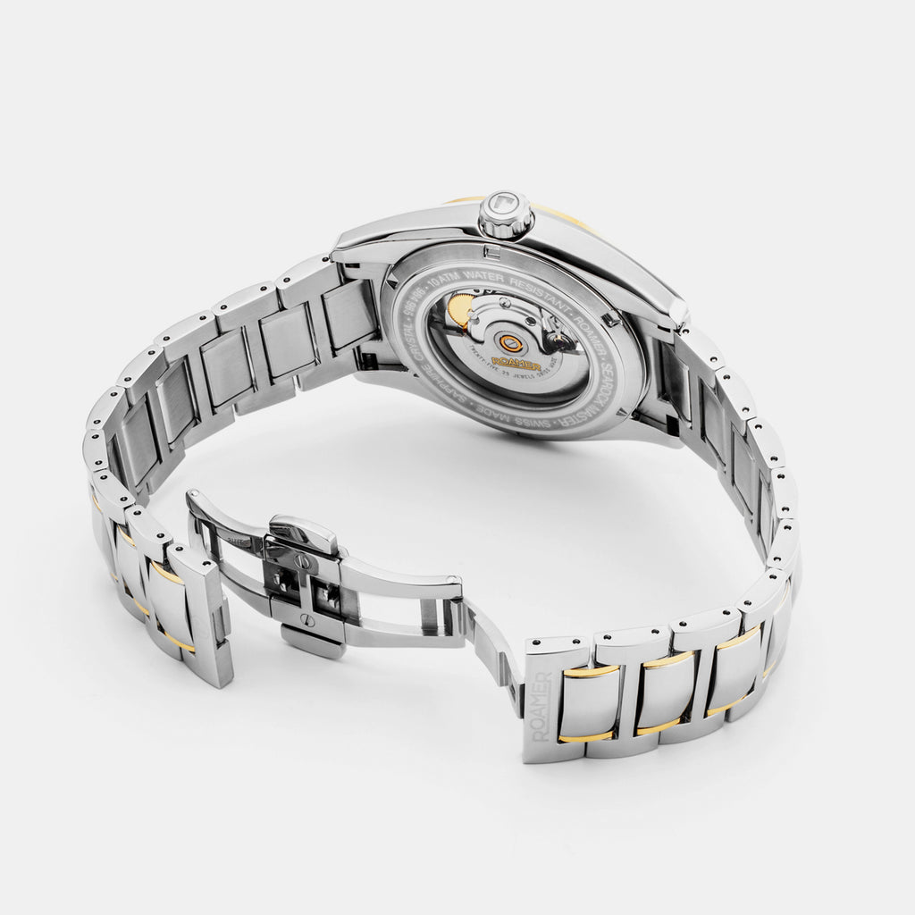 Searock Master Men Mechanical Champagne Dial Analog Stainless Steel Watch 984985 47 35 20