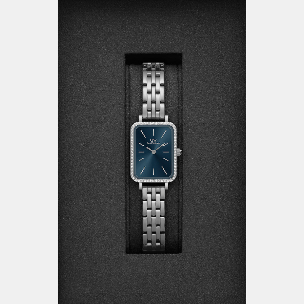 Daniel Wellington Women Rectangular Silver watch