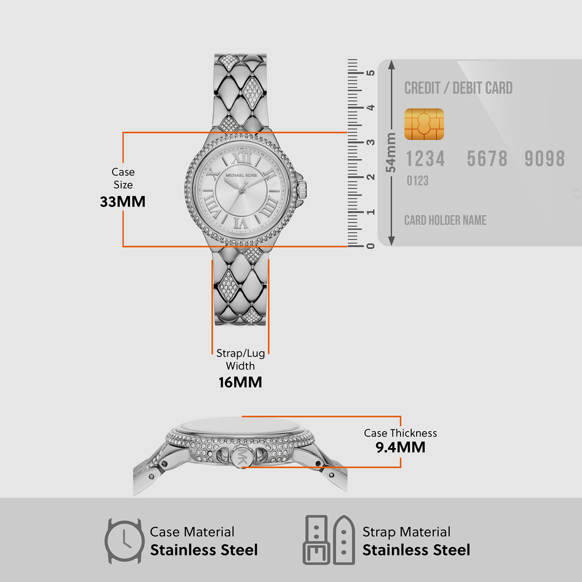 Michael Kors Stainless Steel White watch