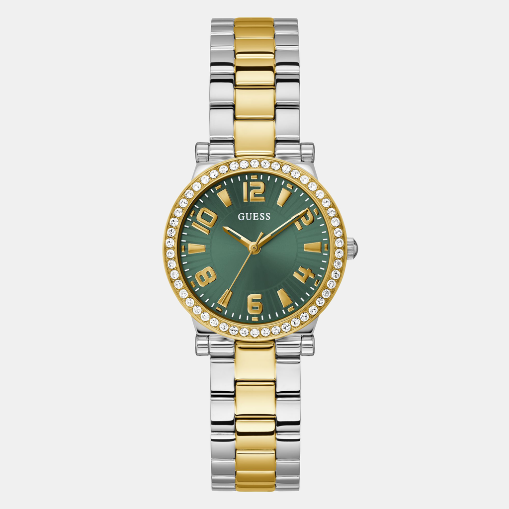 Guess Round Green Analog watch
