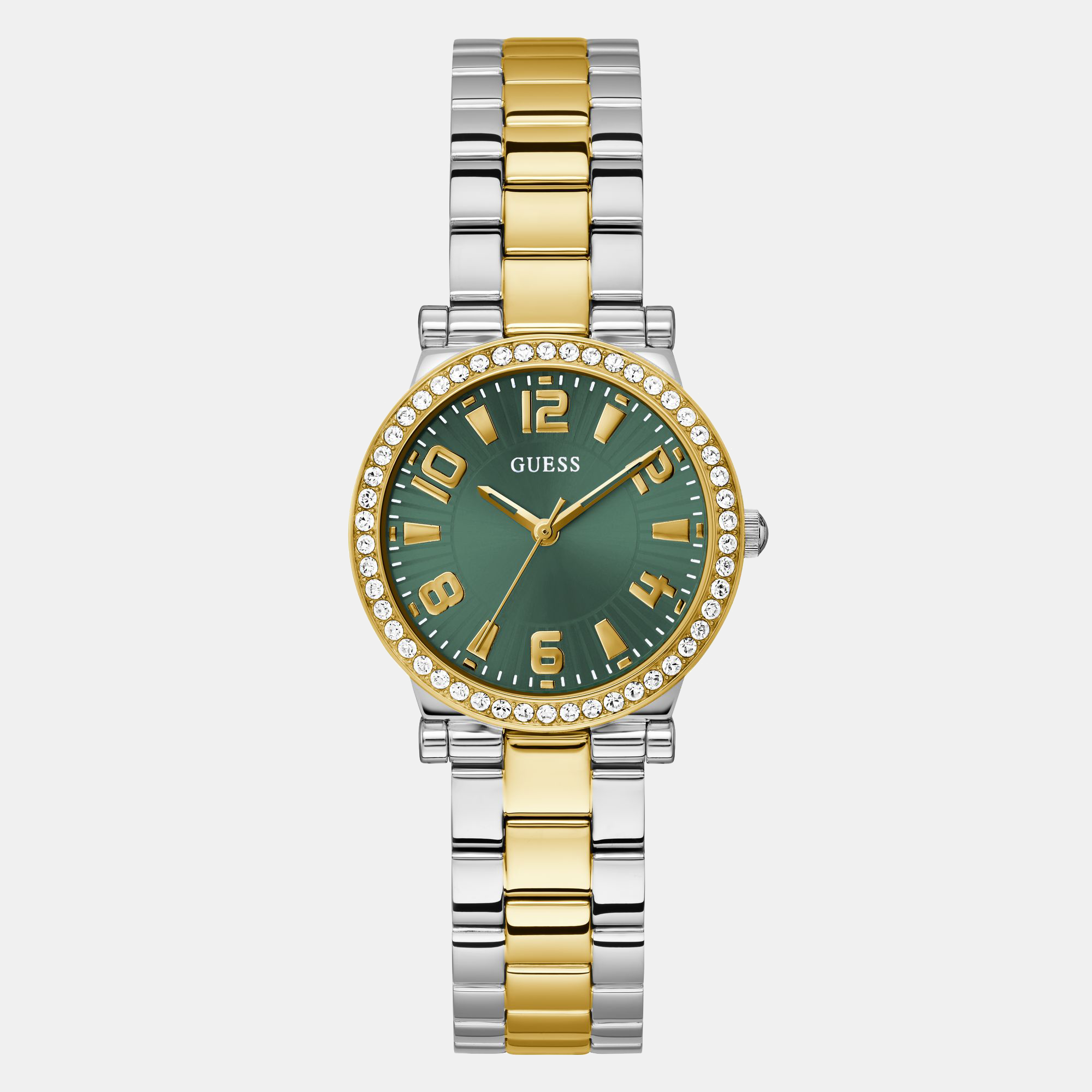 Guess Round Green Analog watch